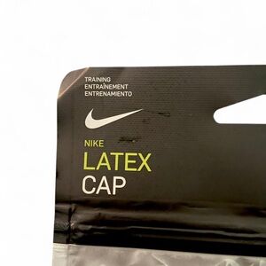 NIKE LATEX SWIM CAP • BLACK • NWT